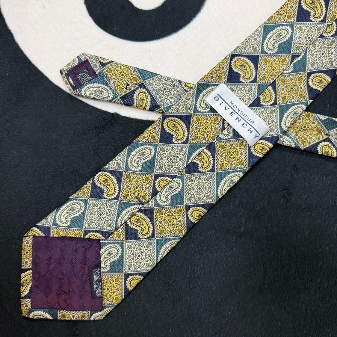 지방시 빈티지 실크 넥타이 (Gold) 상품이미지6