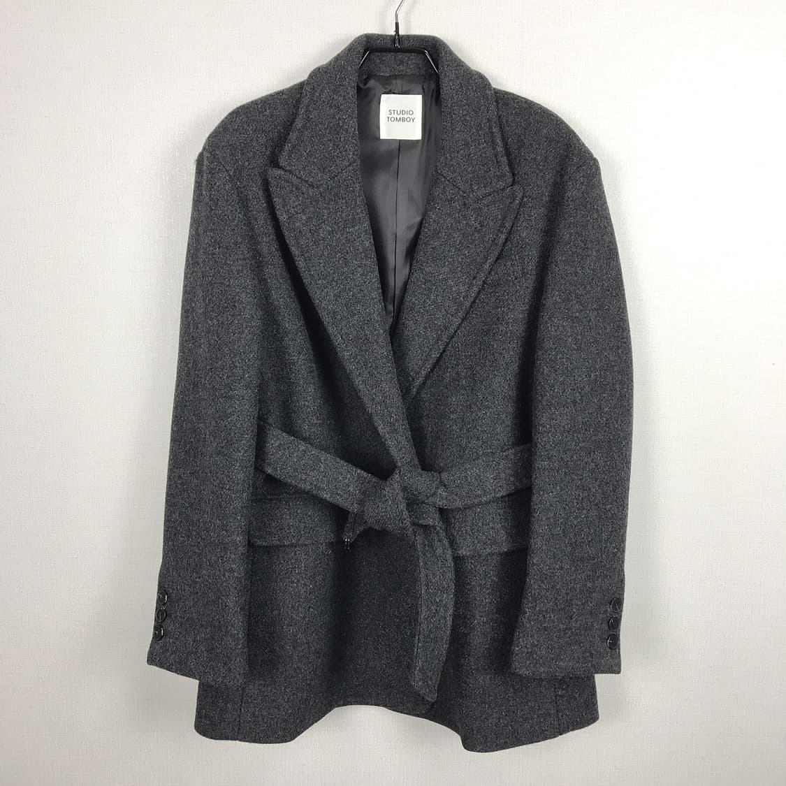 스튜디오톰보이 벨티드 오버핏 여성 겨울 자켓 상품이미지2