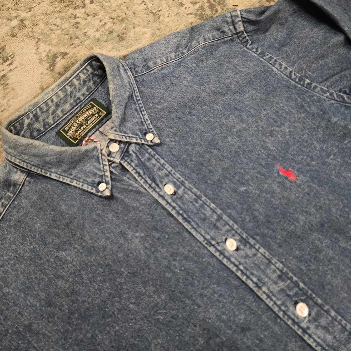 80s 제작 RRL전신 POLO COUNTRY 데님셔츠 상품이미지3