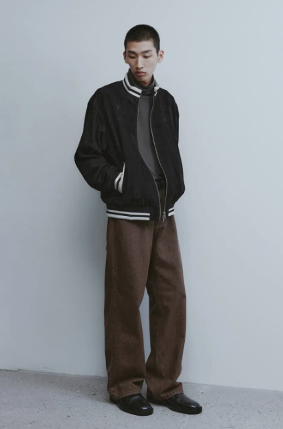 유스 스웨이드 트랙 자켓 M 상품이미지3