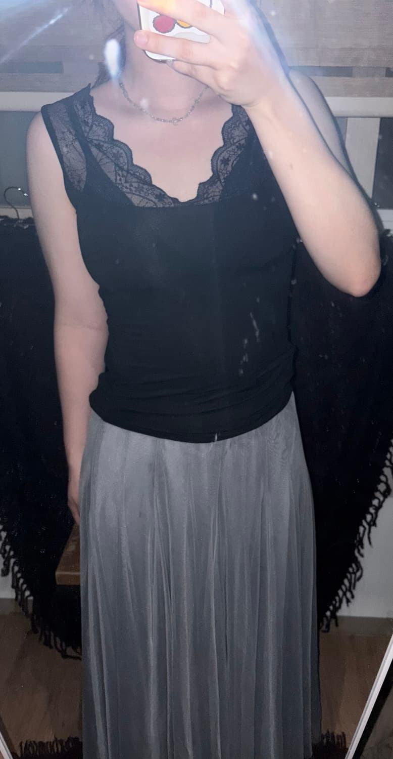 Grey sha skirt 상품이미지2