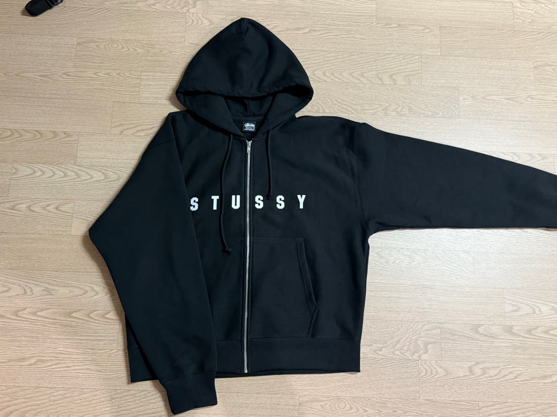 스투시 렌즈 후드집업 블랙 상품이미지3