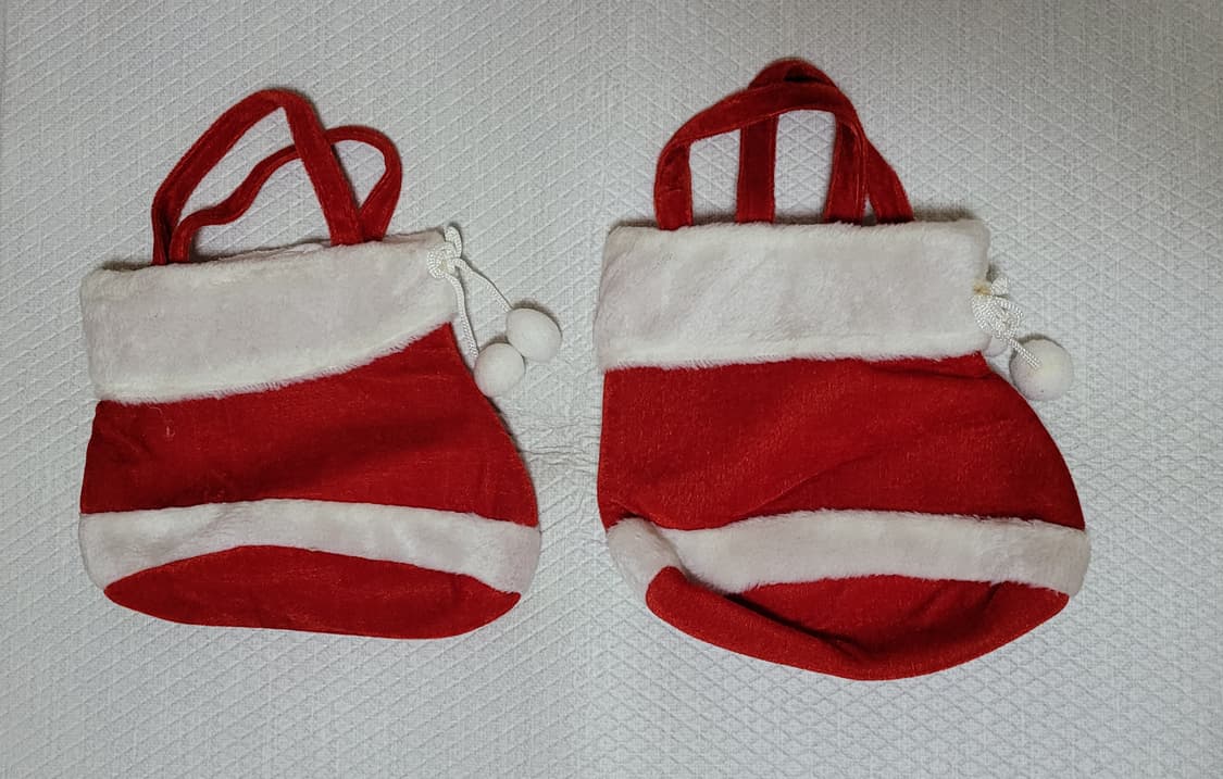 산타복 코스프레 의상 원피스 망토 모자 가방 레그워머 세트 크리스마스 상품이미지6