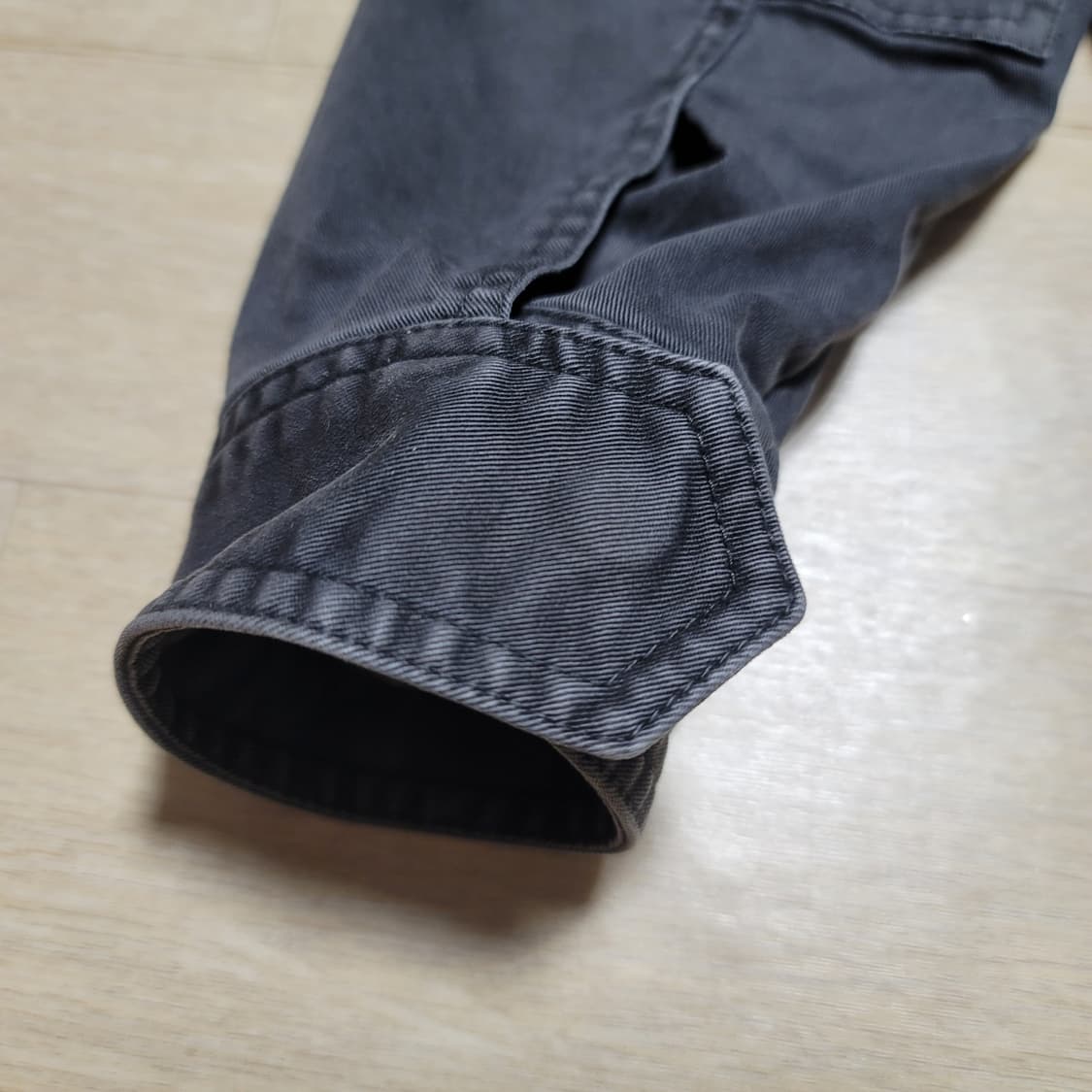 22F/W 준지 가먼트다잉 크롭 블루종 46 상품이미지9