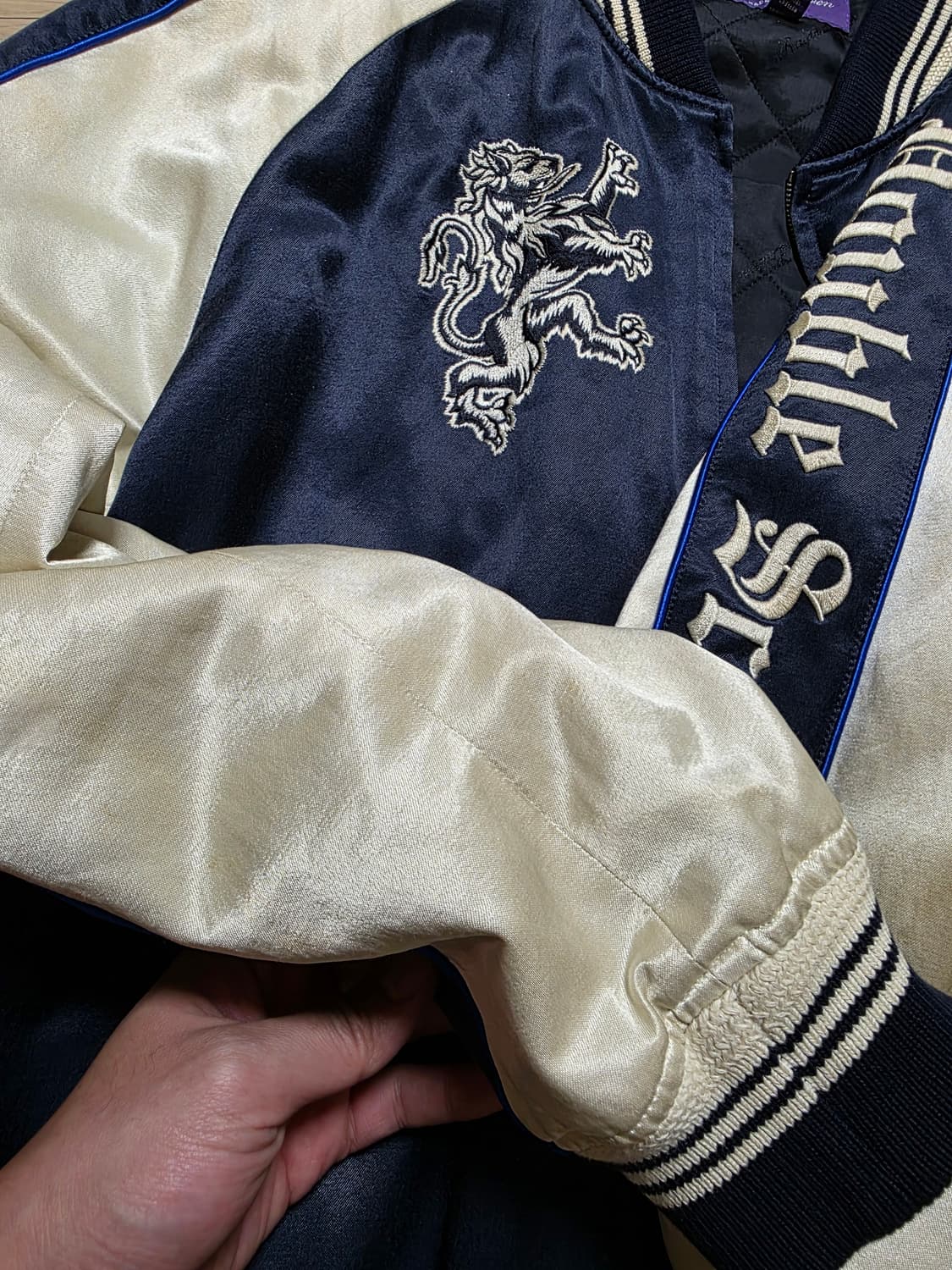 폴로 랄프로렌 퍼플라벨  RRL / 자수 스카잔 바시티 자켓 상품이미지6