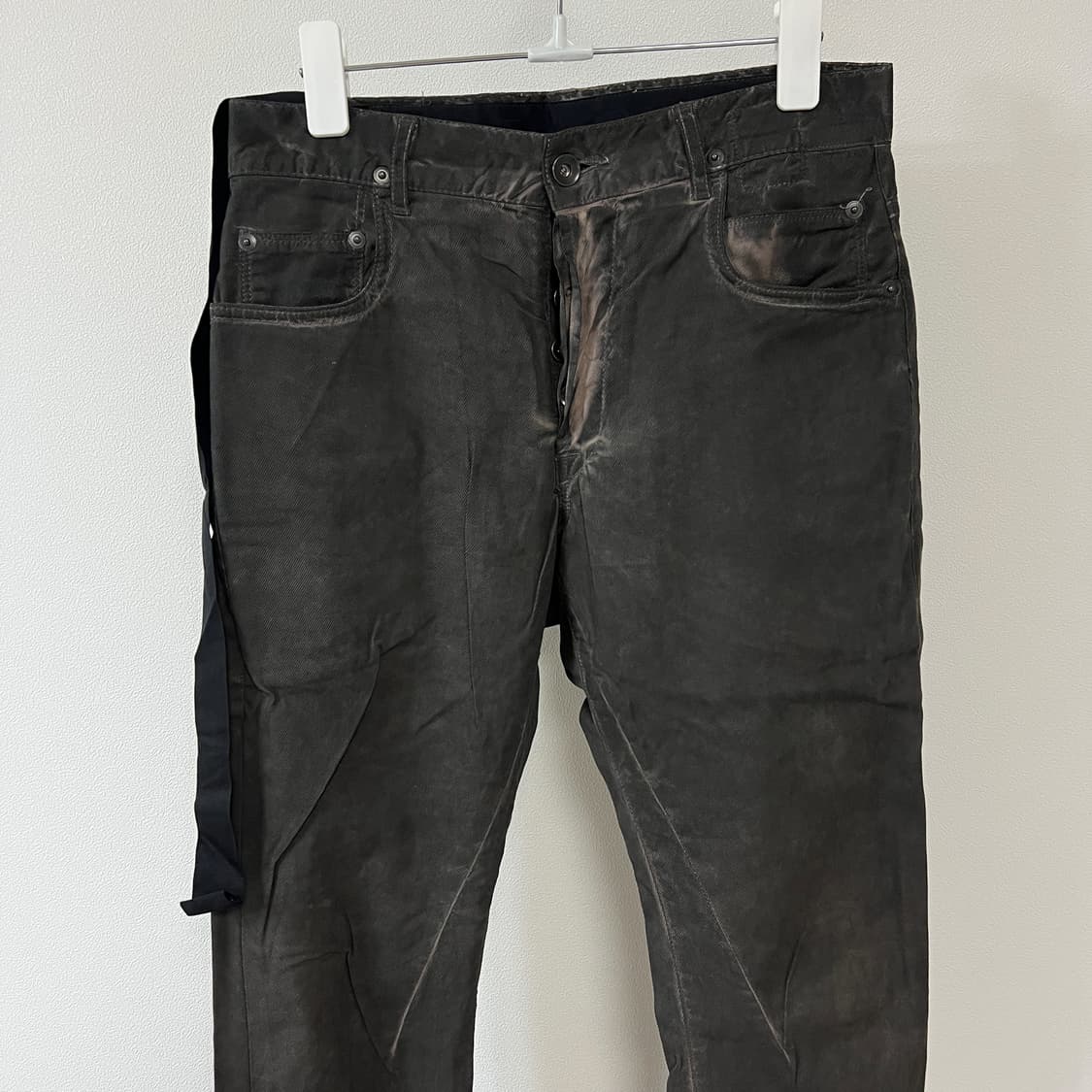 릭오웬스 13FW 다크쉐도우 머드 디트로이트 데님 팬츠 상품이미지5