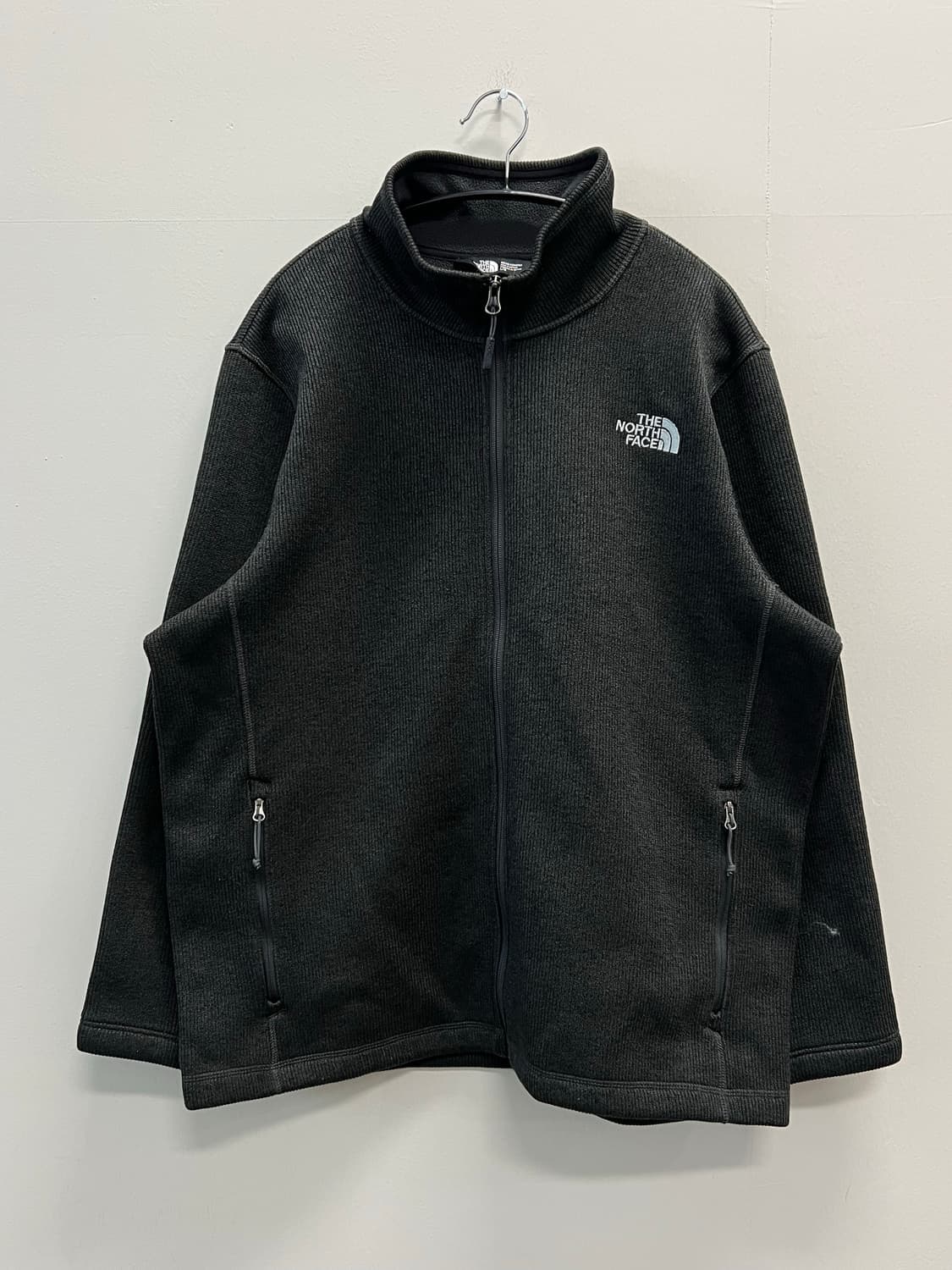 (L) 노스페이스 니트 집업 차콜 상품이미지2