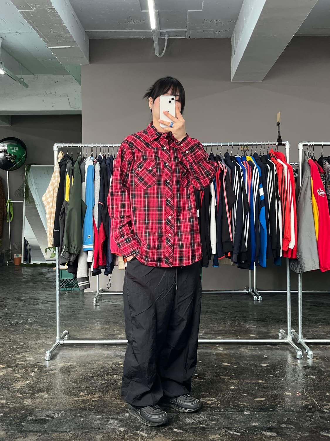 랭글러 웨스턴 체크 셔츠 상품이미지4