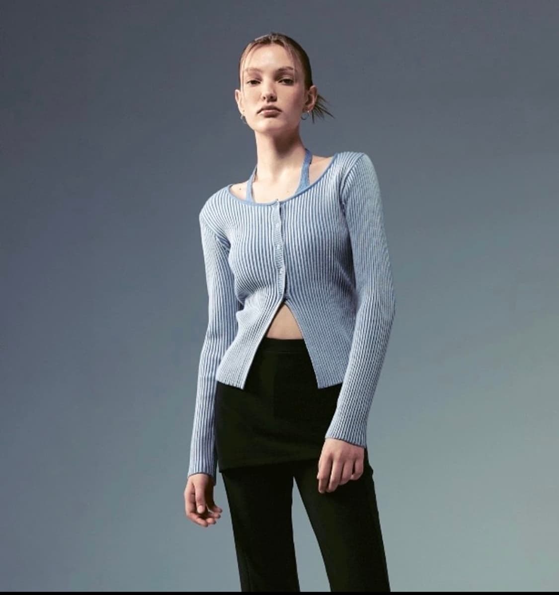 유즈 홀터니트탑 상품이미지3