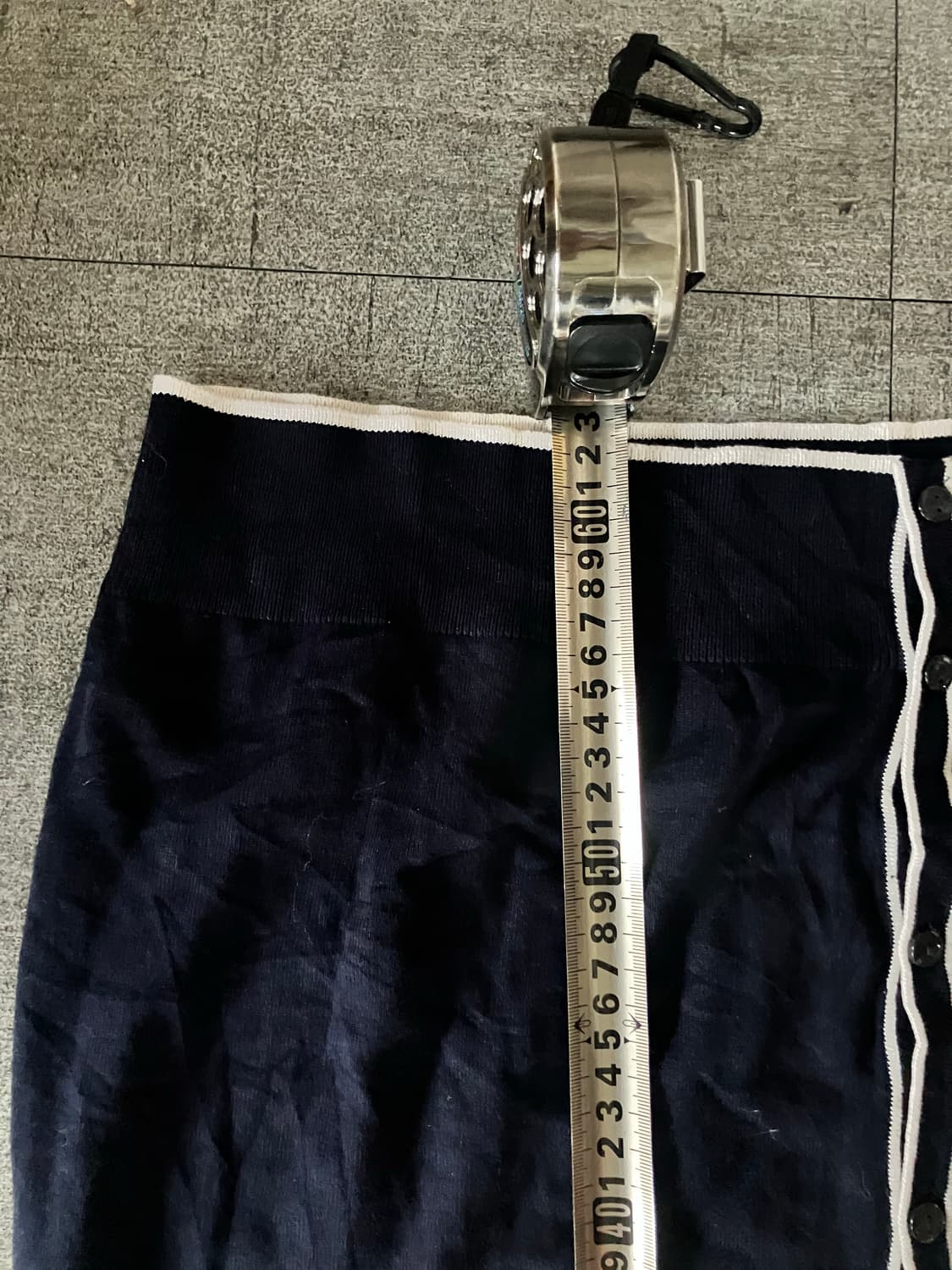 일본빈티지 핀터깔y2k 아메카지 스티치 라운드넥 니트가디건 상품이미지3