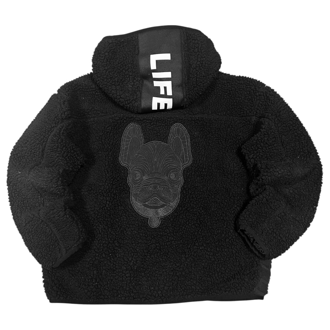 ✨ (바배) 라이프워크 뽀글이 플리스 블랙 후드 집업 상품이미지1