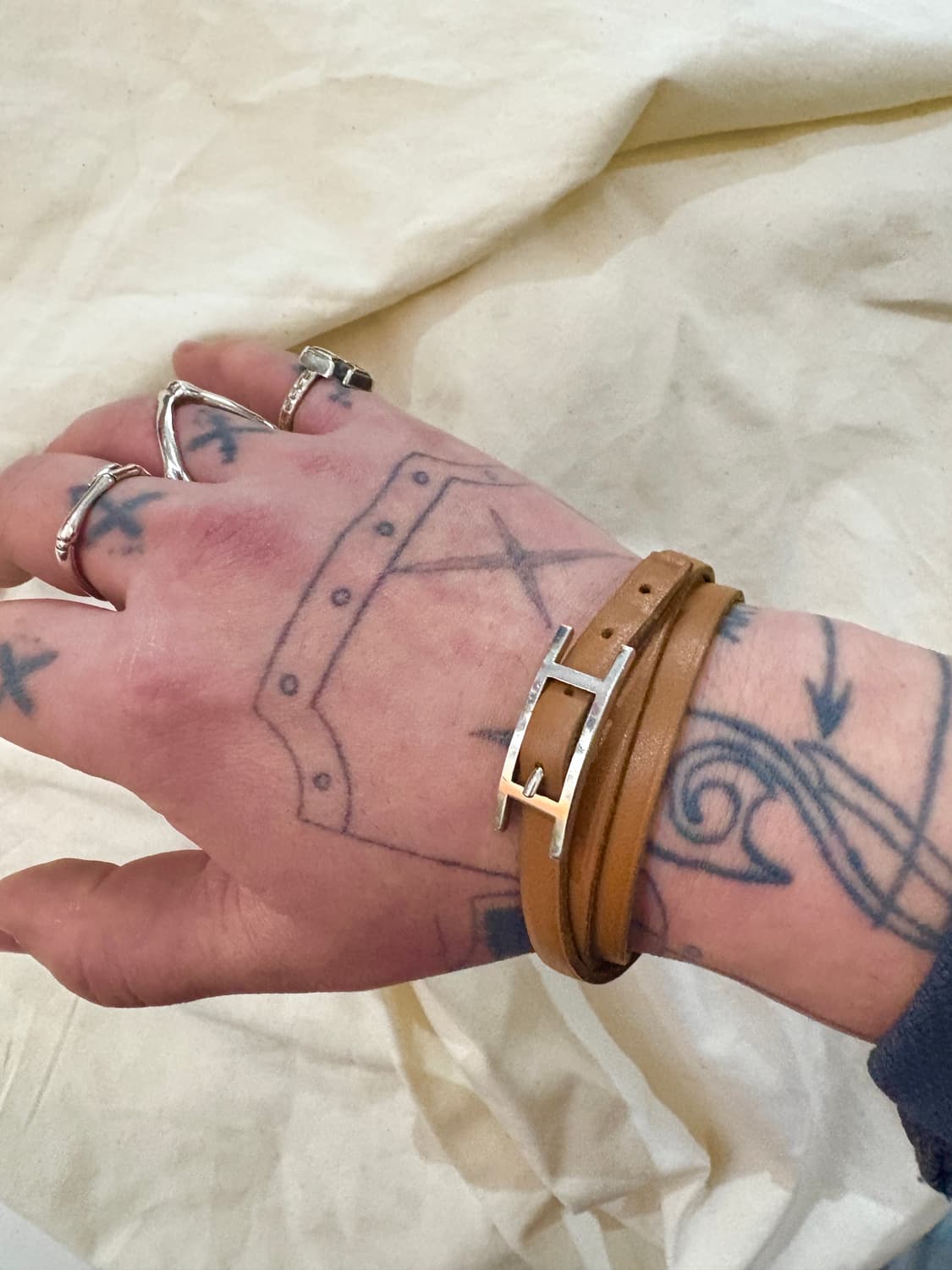 TTF✳️2001‘s  빈티지 에르메스 비하피 트리플투어 상품이미지2