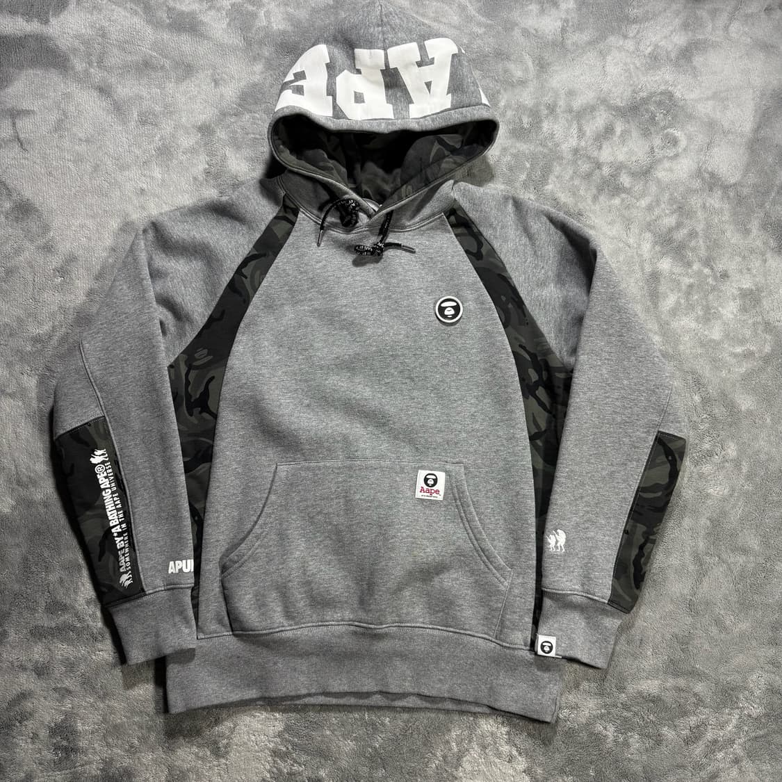 Aape 카모포인트 후드티  상품이미지1