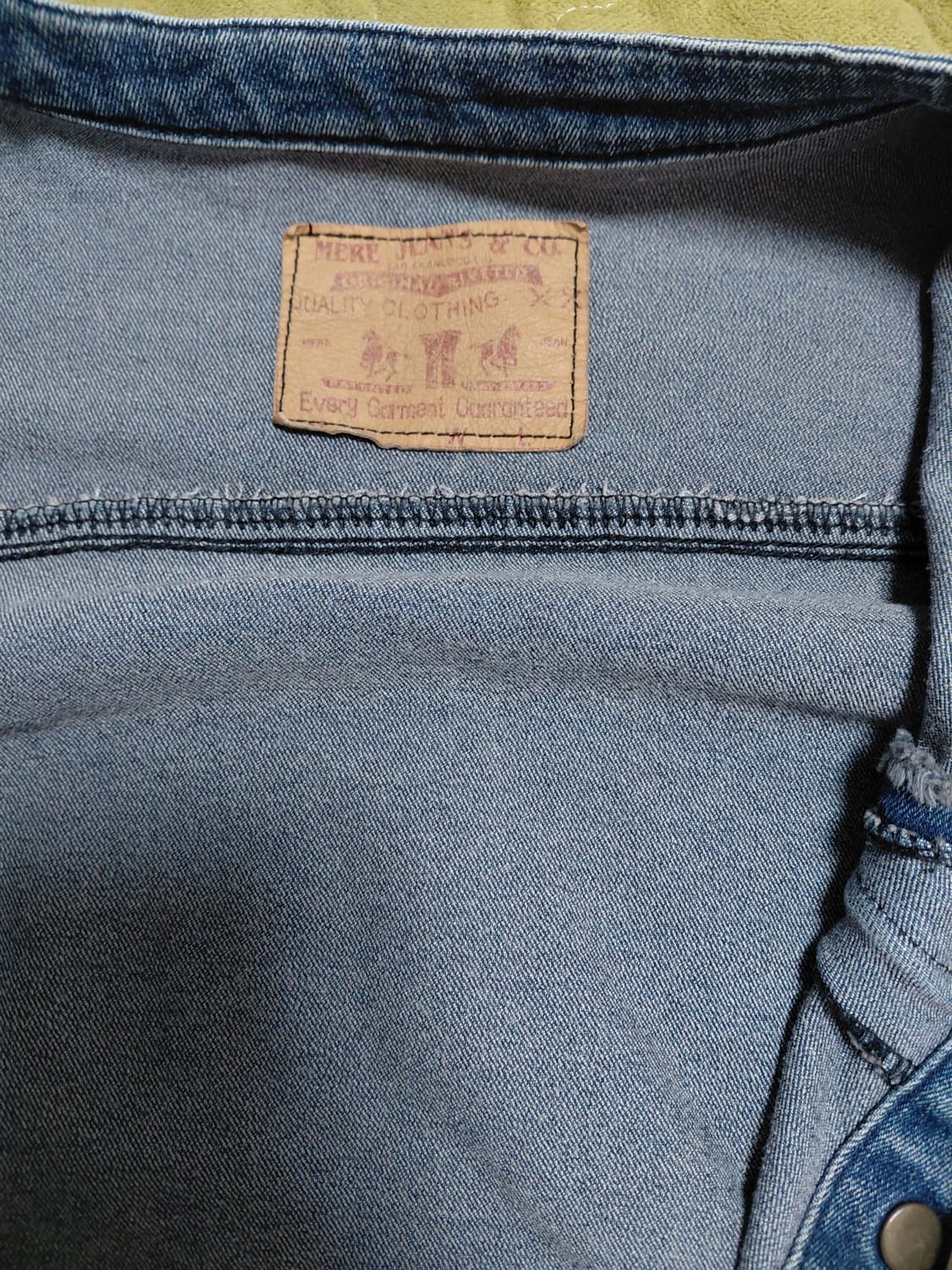 90s 빈티지 차이나카라 데님자켓 상품이미지2