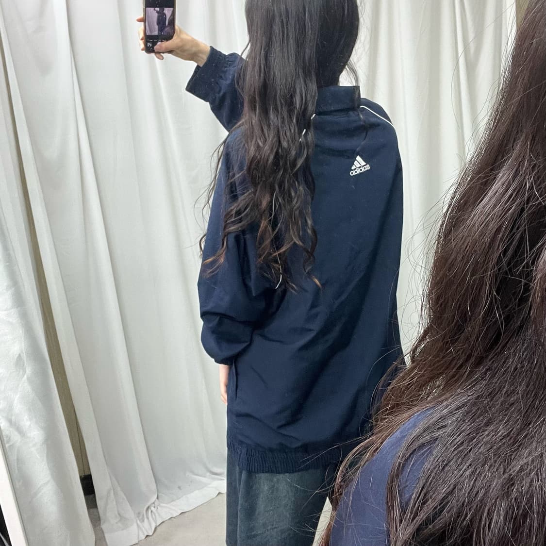 Adidas navy windbreak jacket 상품이미지4