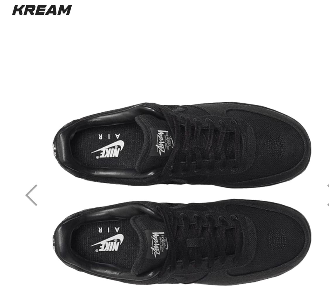 스투시 x 나이키 에어포스 로우 블랙 상품이미지1