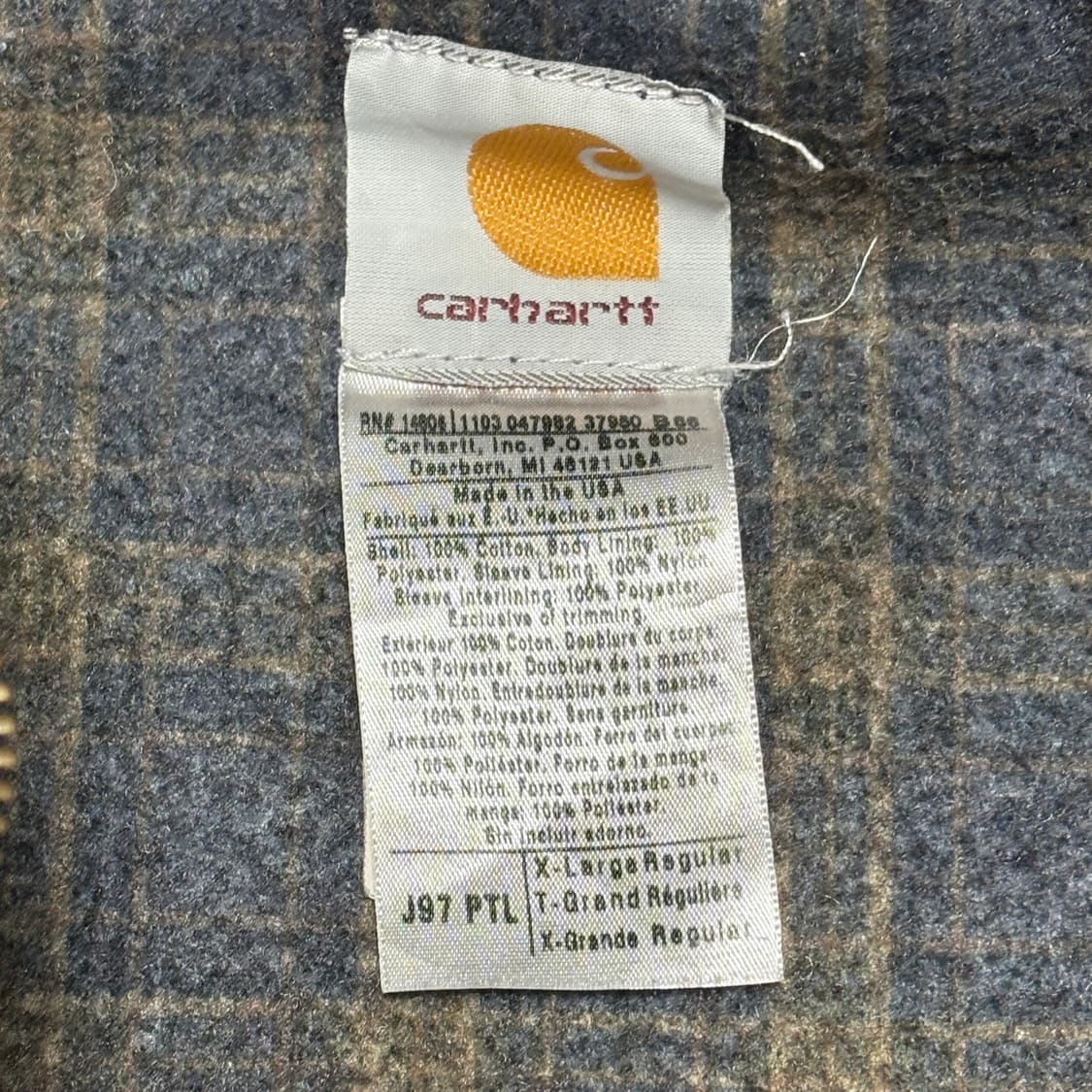 🇺🇸00s 칼하트 J97 PTL 디트로이트 자켓 상품이미지8