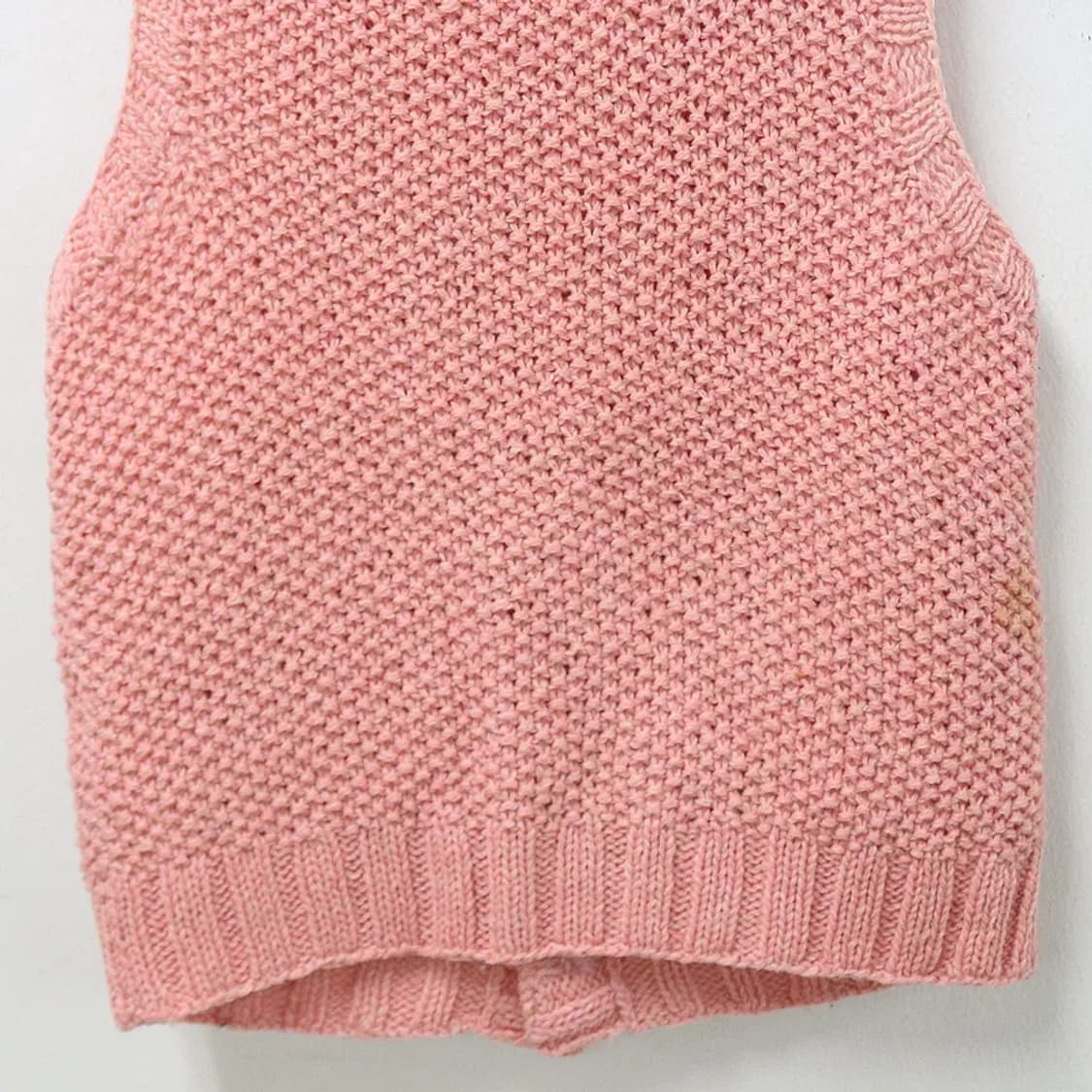 W CLOSET 딸기우유 꽈배기 울 니트 베스트 61505 상품이미지7