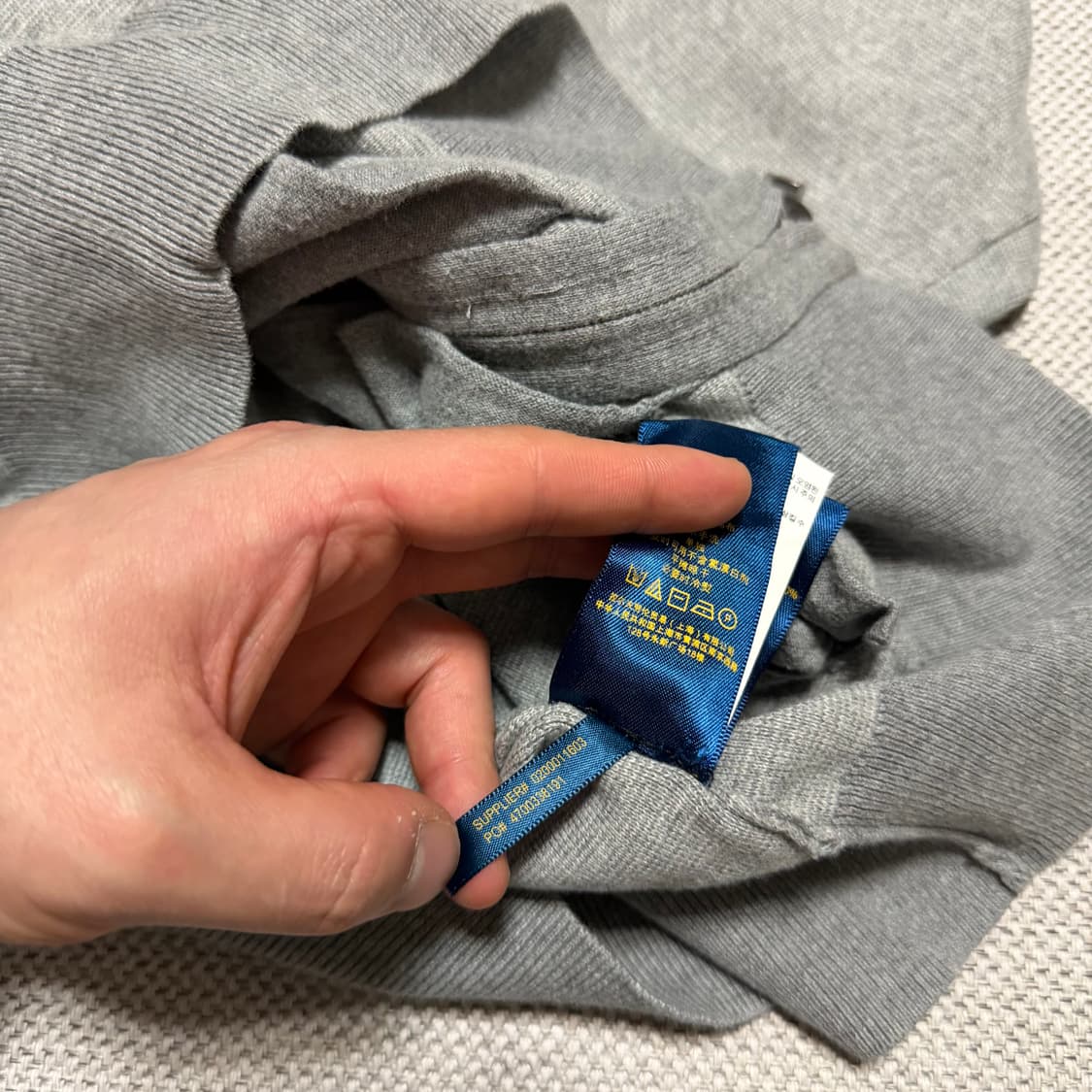 폴로 랄프로렌 그레이 투웨이 풀집업 상품이미지6