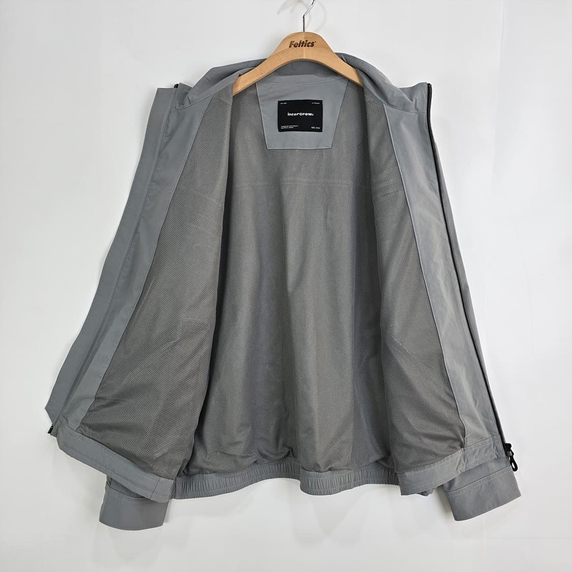 인터크루 intercrew 기능성 포켓 집업 자켓 그레이 105 상품이미지4