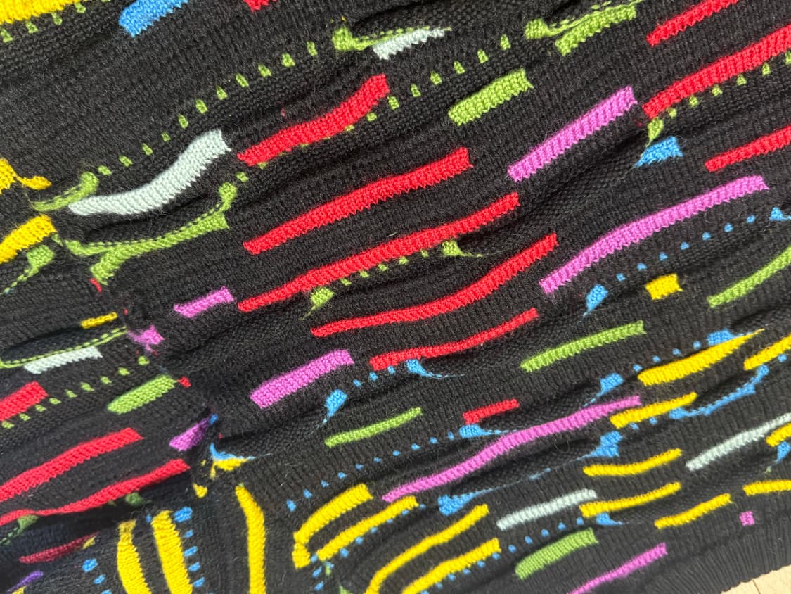 90s 울100% 3D케이블 니트 상품이미지5