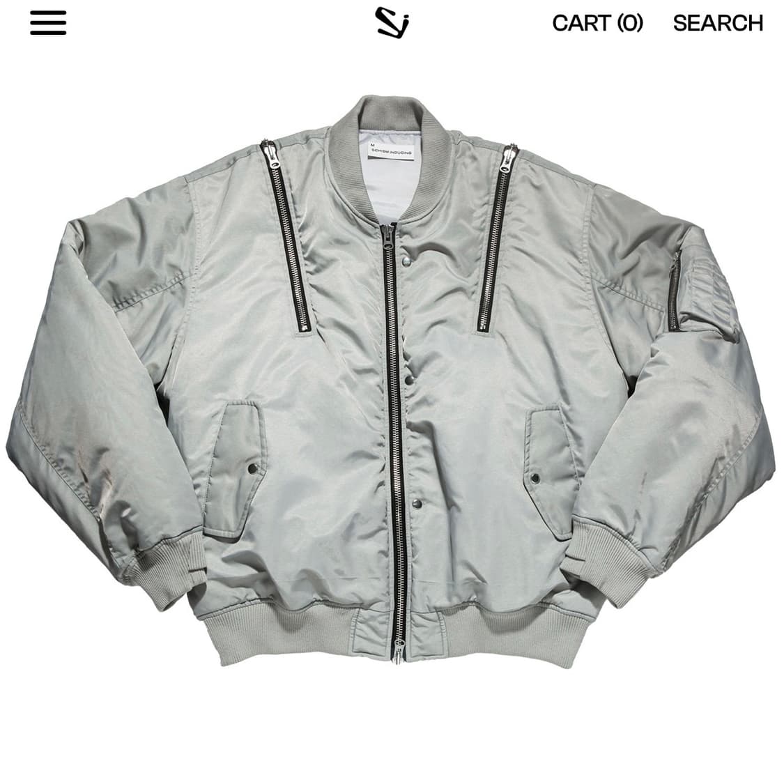 스키즘인듀싱 ZIP BOMBER GREY 상품이미지2