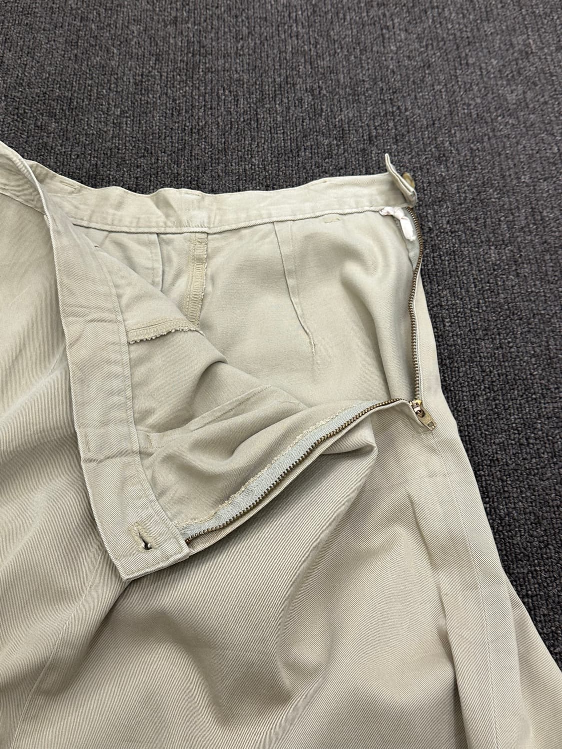 OS)J.Press vintage 베이지 코튼 플레어 스커트 상품이미지3