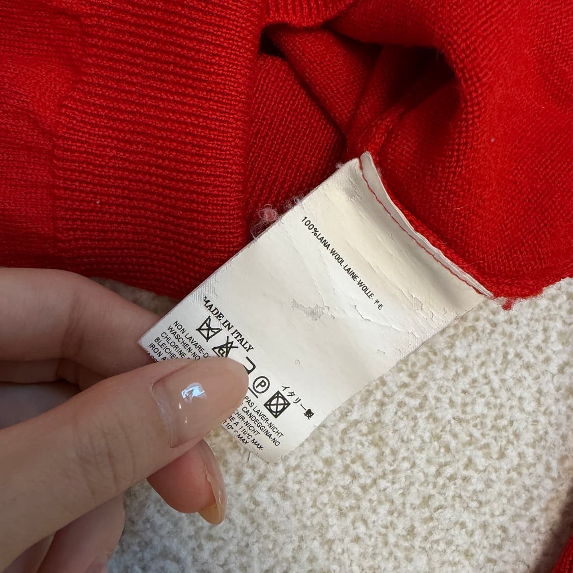 비비안웨스트우드 레드라벨 울 가디건 레드 상품이미지5