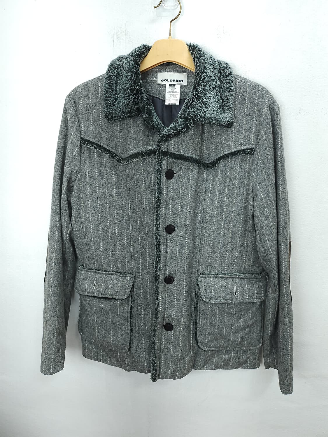 골드링 남성 스트라이프 자켓 100 L 상품이미지1