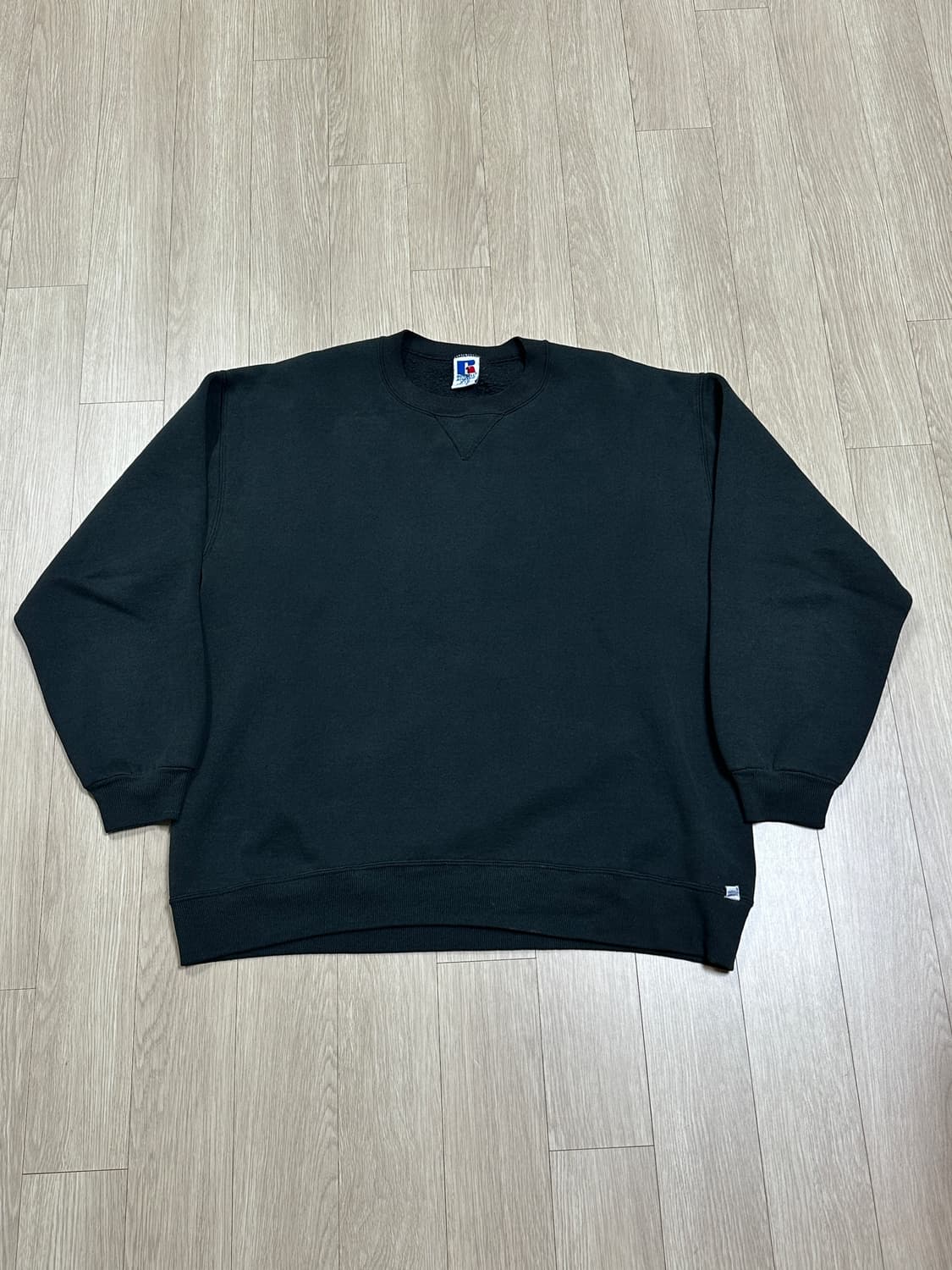 90s 러셀 스웻셔츠 블랙 (2XL)  상품이미지1