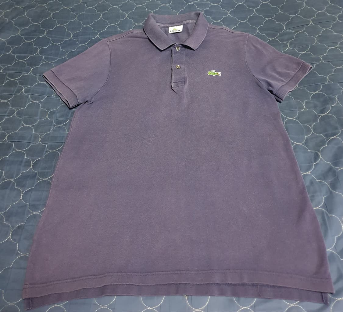(동일드방레) 라코스테 우먼 빈티지 코튼 반팔 카라티 퍼플 (L) 상품이미지1