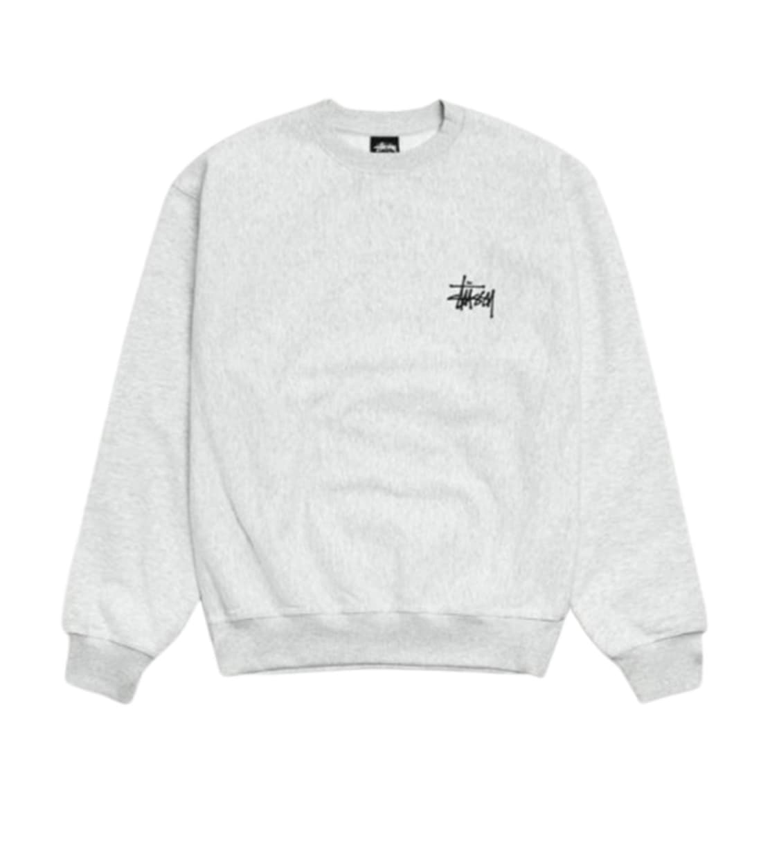스투시 오버핏 베이직 로고 기모 맨투맨_애쉬그레이 상품이미지1