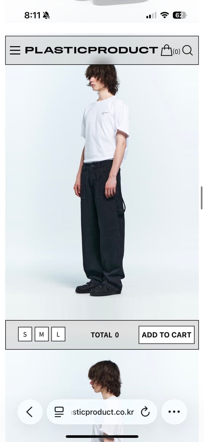 플라스틱프로덕트 MPa PAINTER DENIM PANTS (BLACK) 상품이미지4