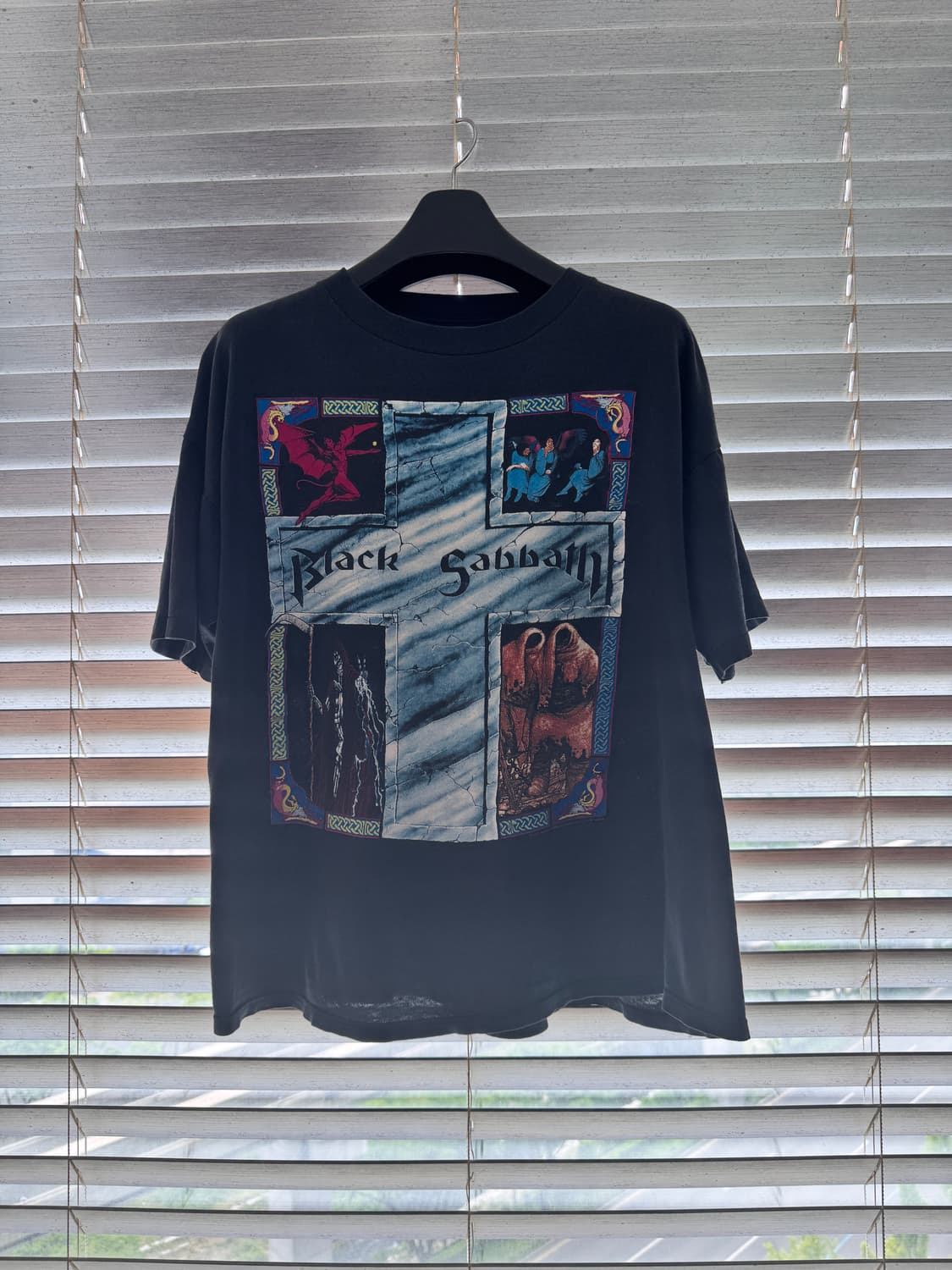 [XL] 90s 블랙사바스 92 Dehumanizer Tour 밴드티 상품이미지1