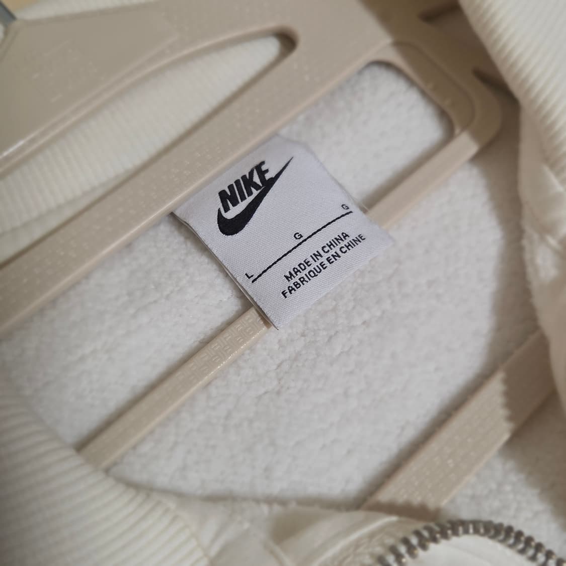 나이키 하프집업 스웨트셔츠 아이보리 맨투맨 크롭 여성 상품이미지5