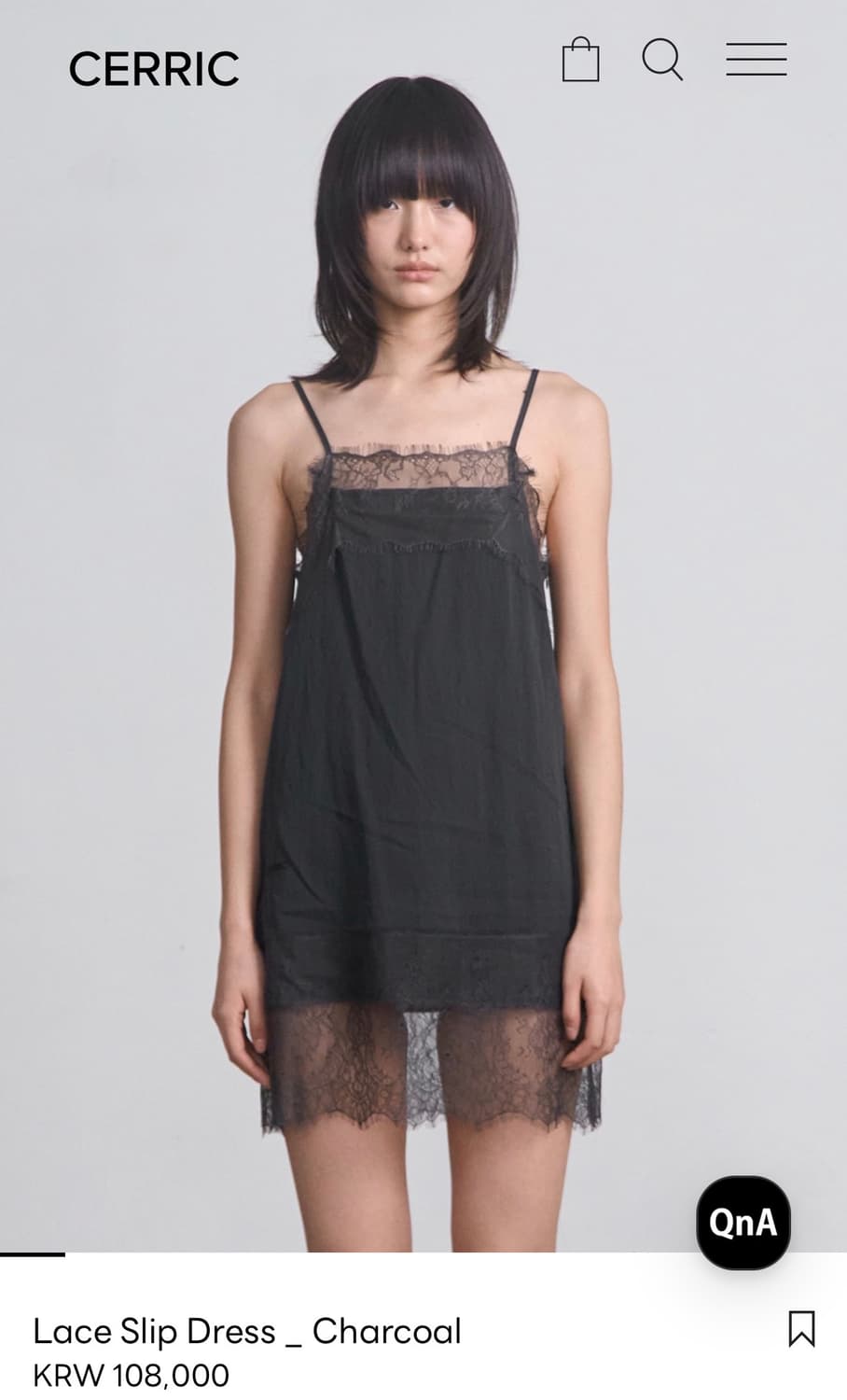 세릭 레이스 슬립 드레스 상품이미지1