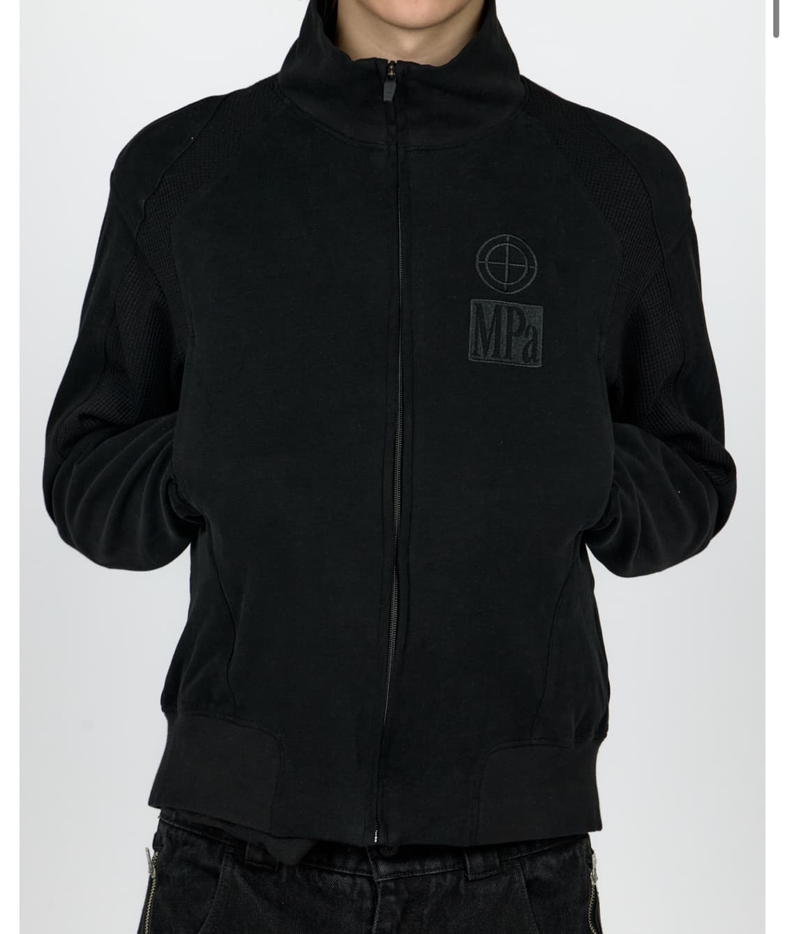 MPa CONTRAST ZIPPED JACKET (BLACK) 상품이미지1
