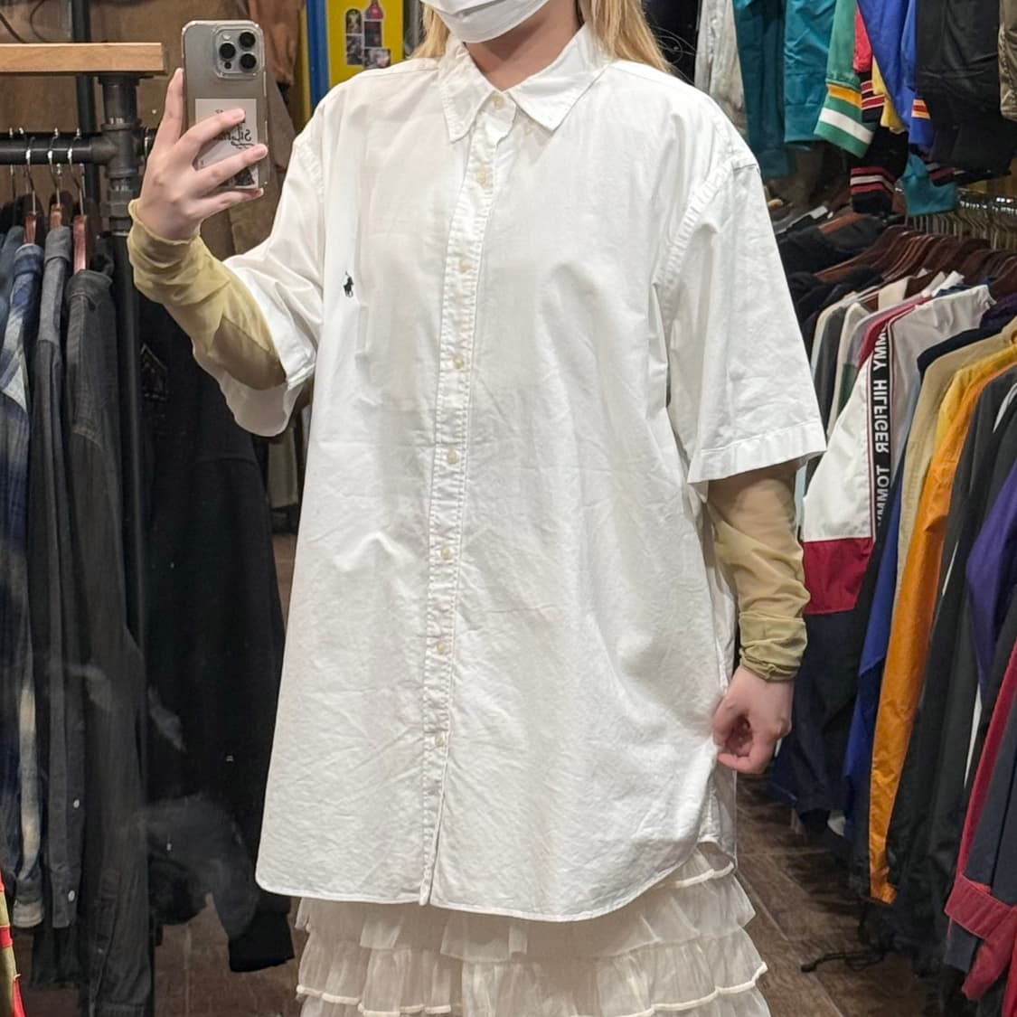 [HI] 폴로 랄프로렌 반팔셔츠 화이트 상품이미지4