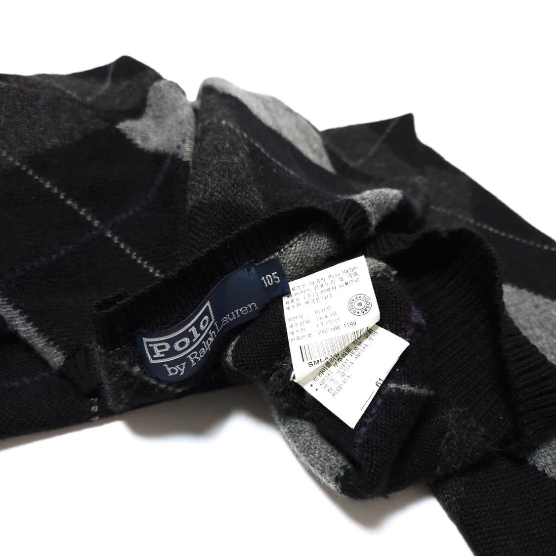 폴로 랄프로렌 알파카 울 아가일 니트 상품이미지3