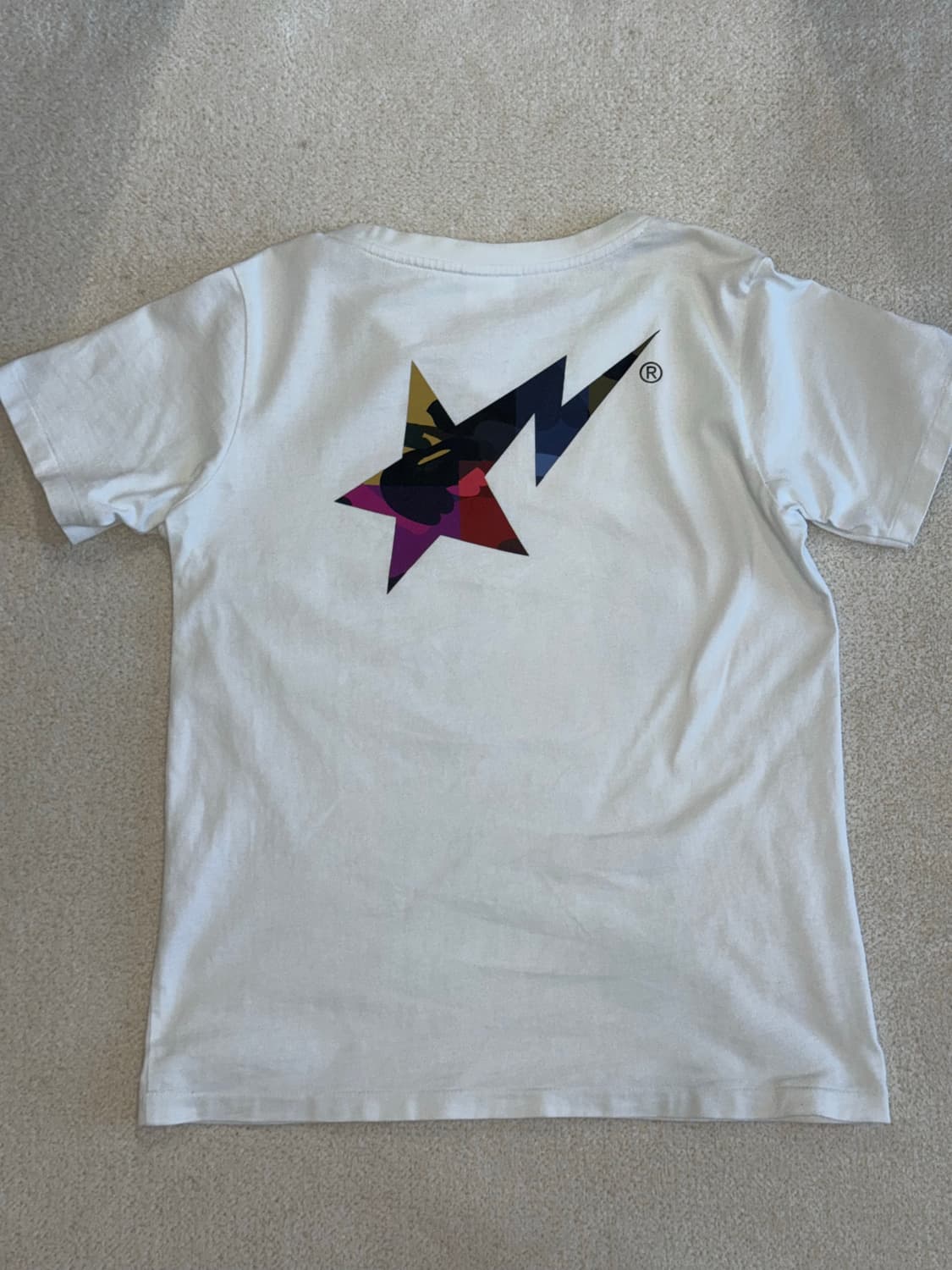 베이프 크레이지 카모 스타 반소매 티셔츠 상품이미지3