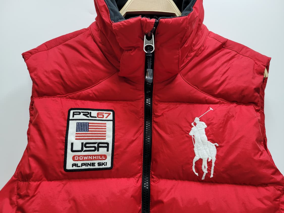 POLO 폴로 랄프로렌 빅포니 USA 성조기 푸퍼 다운 베스트 / M
 상품이미지3