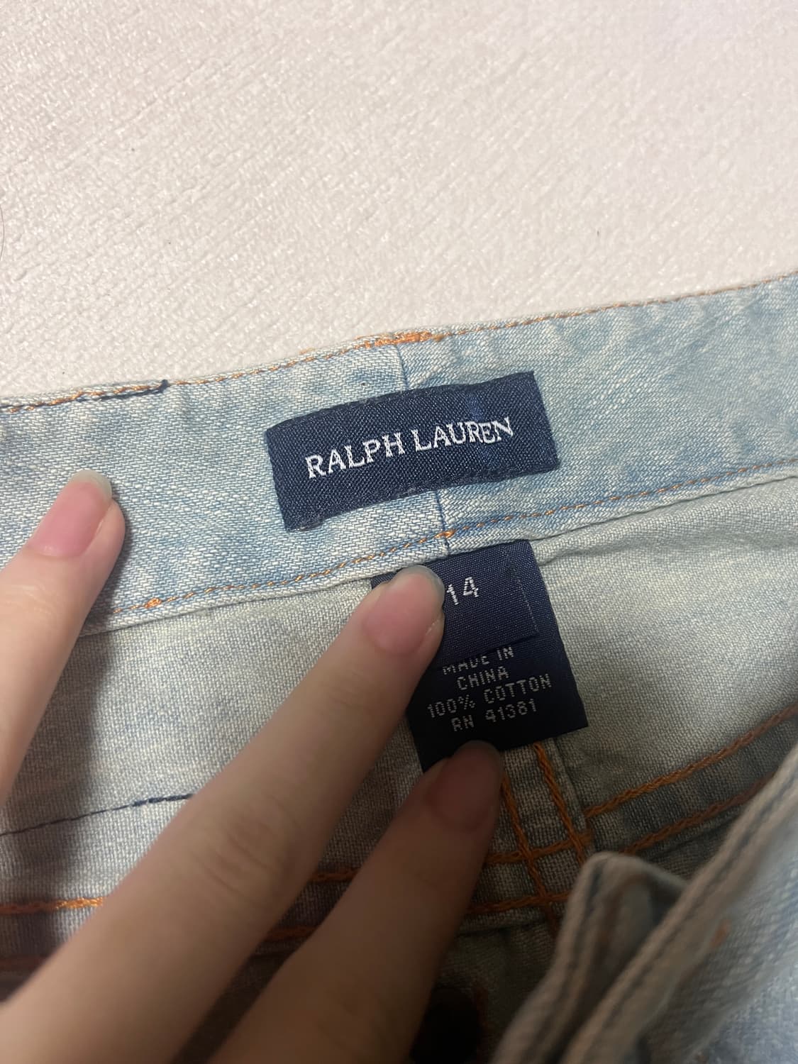 폴로 랄프로렌 빈티지 캉캉 청스커트 상품이미지6