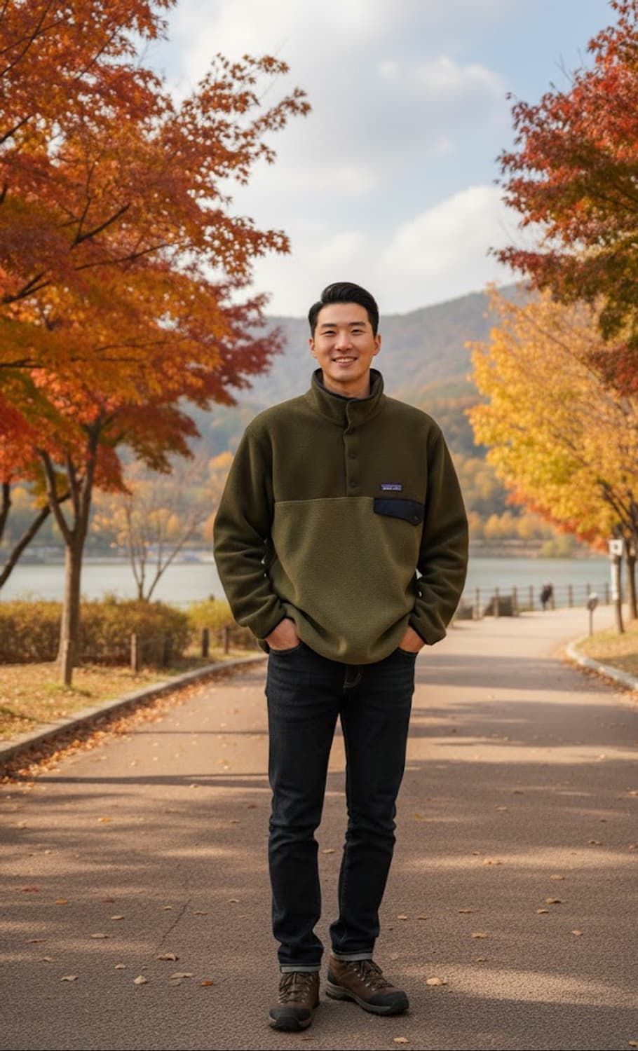 파타고니아 신칠라 스냅티 스웨터 카고그린 색상 M 상품이미지1