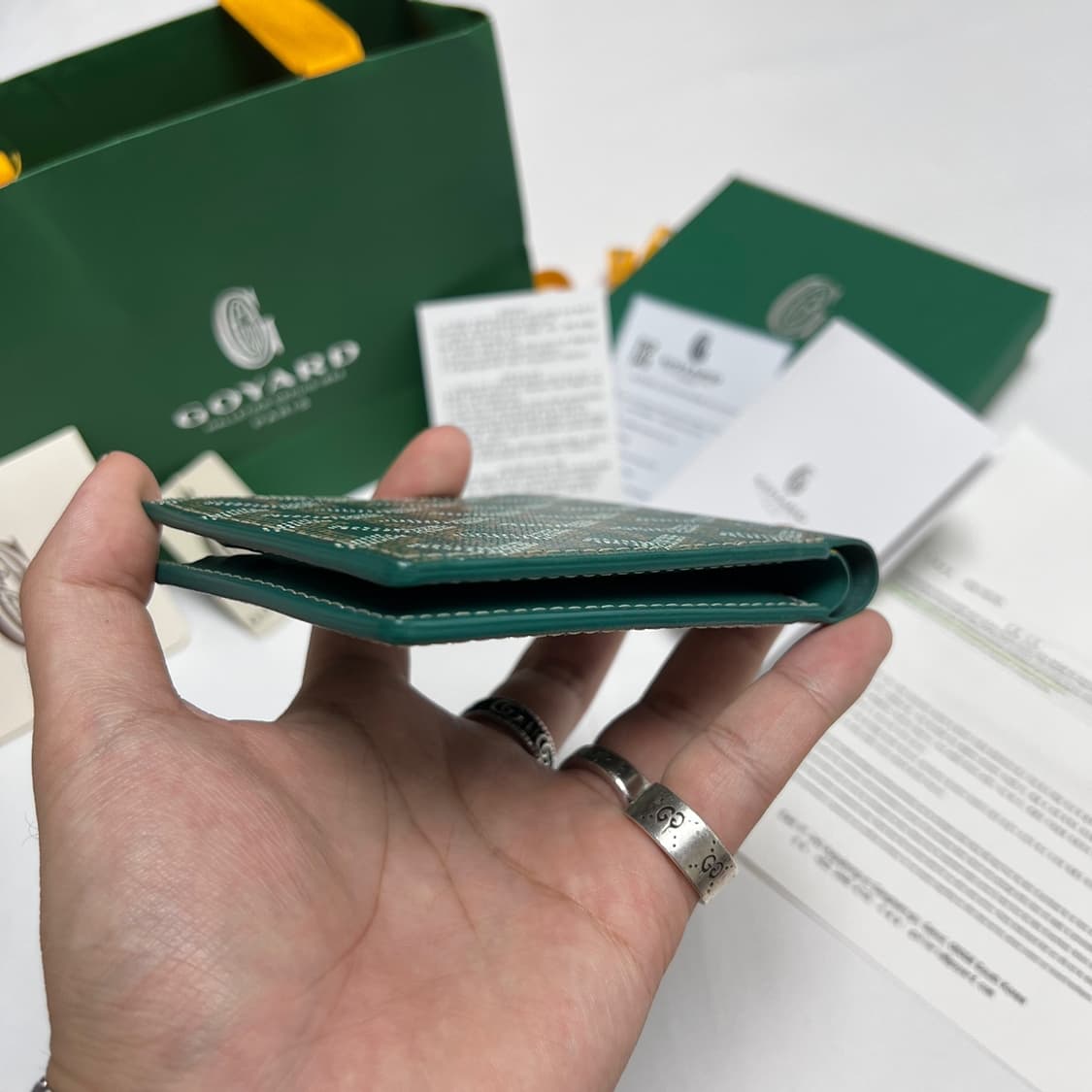 고야드 스페셜 그린 빅투와르 반지갑 상품이미지4