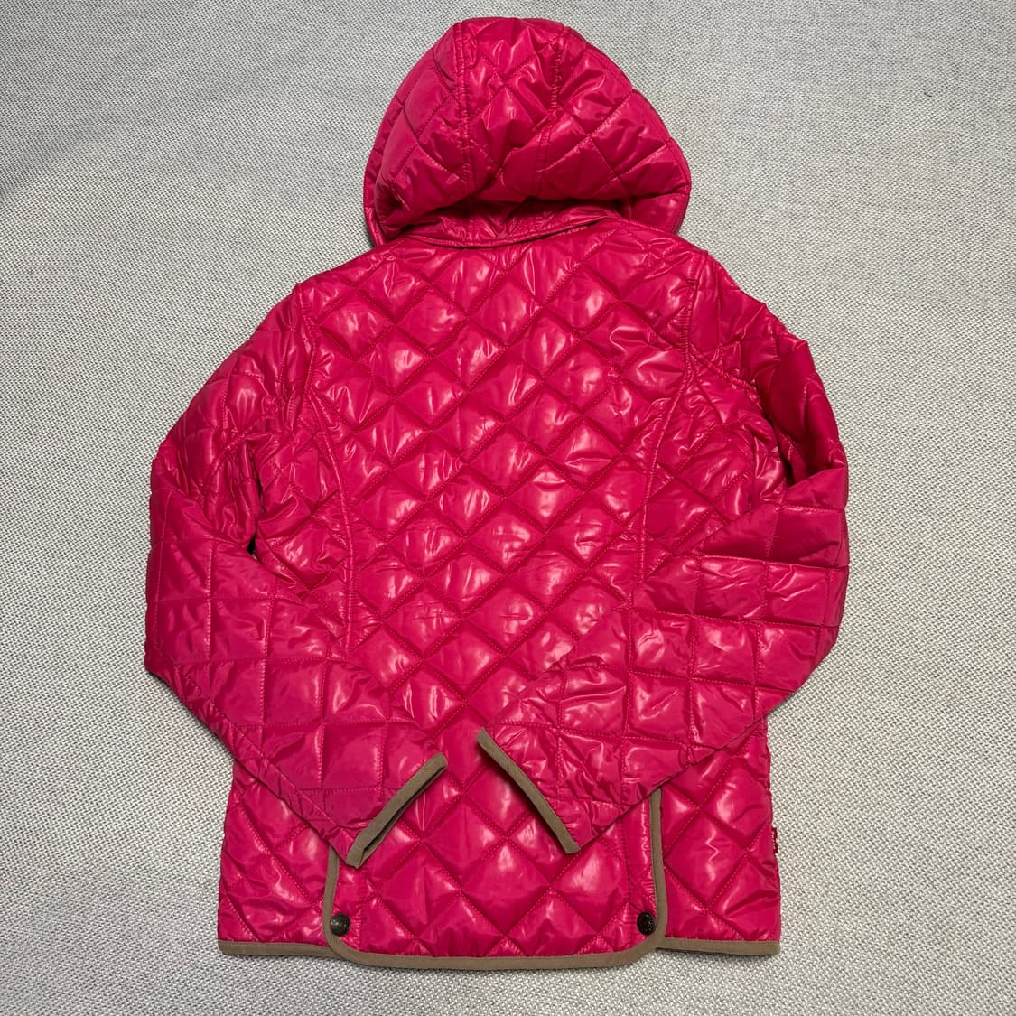 리바이스 핑크 퀼팅 후드 자켓 상품이미지6
