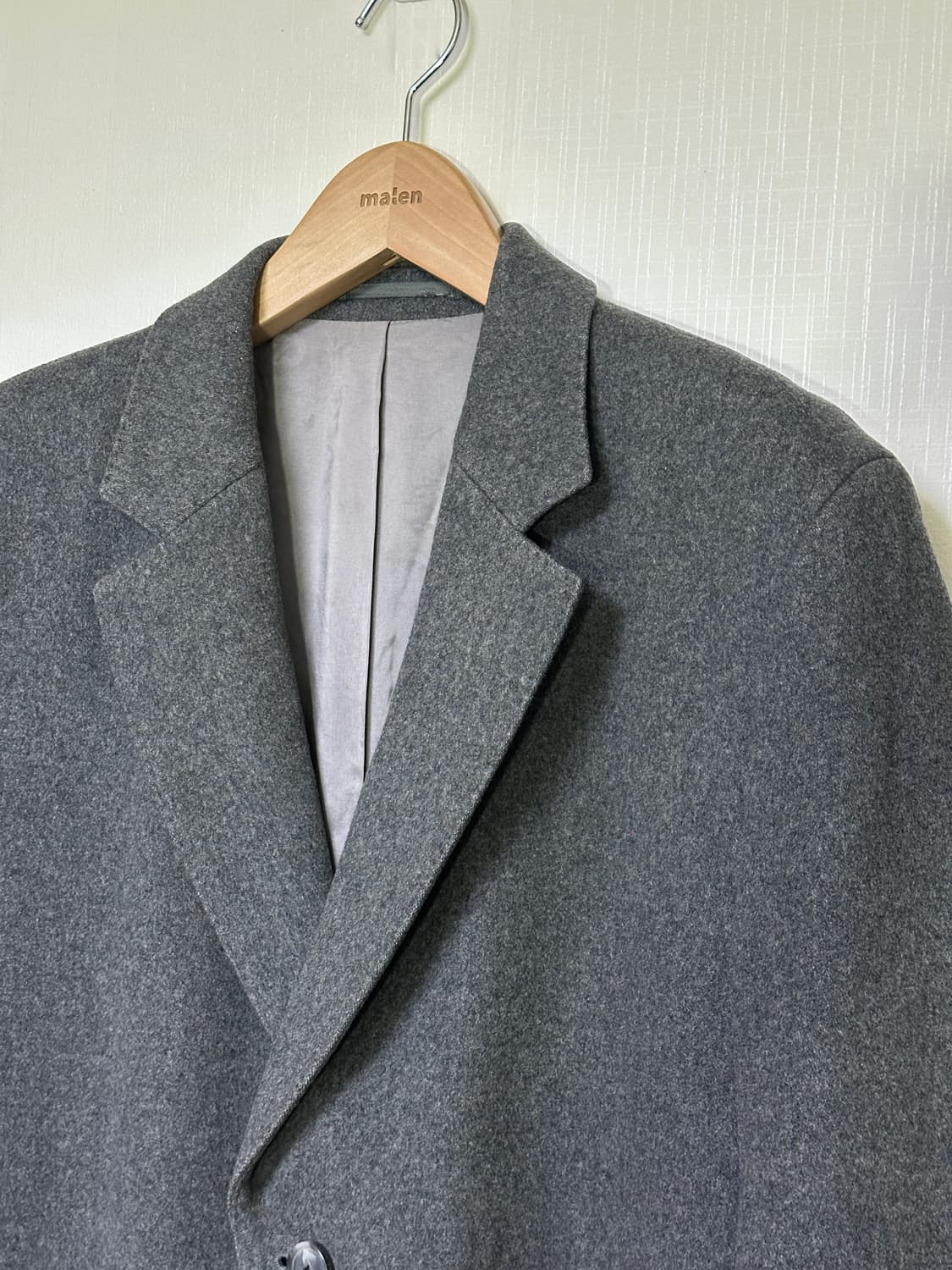 휴고보스 블랙라벨 캐시미어 블렌드 싱글코트 54/그레이 상품이미지3