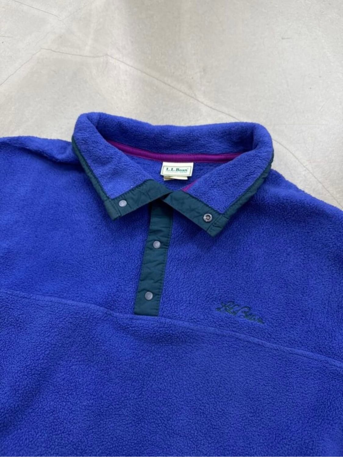 L.L.Bean 빈티지 플리스 풀오버 블루 상품이미지3