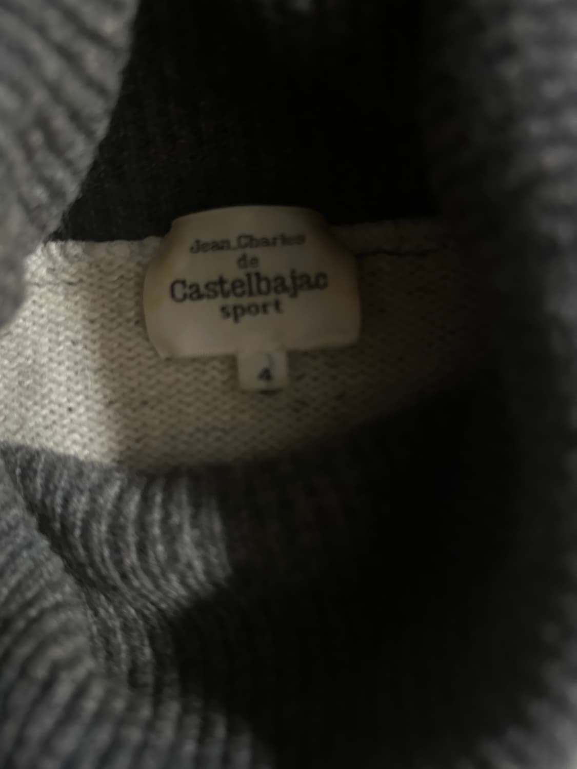 90s 카스텔바작 SPORT 캐릭터 터틀넥 니트 상품이미지2