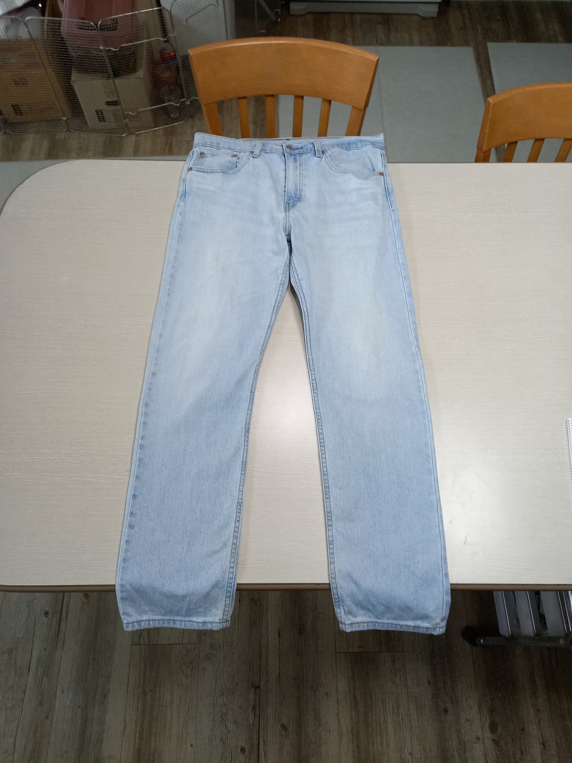 33 리바이스502 워싱스판 슬림일자 연청 33-458 상품이미지1