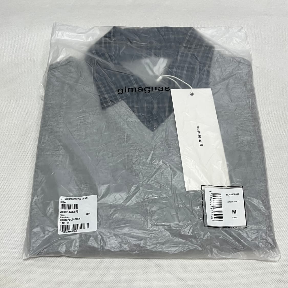 [S,M,XL]기마구아스 Mauri 레이어드 폴로 셔츠/그레이 상품이미지5